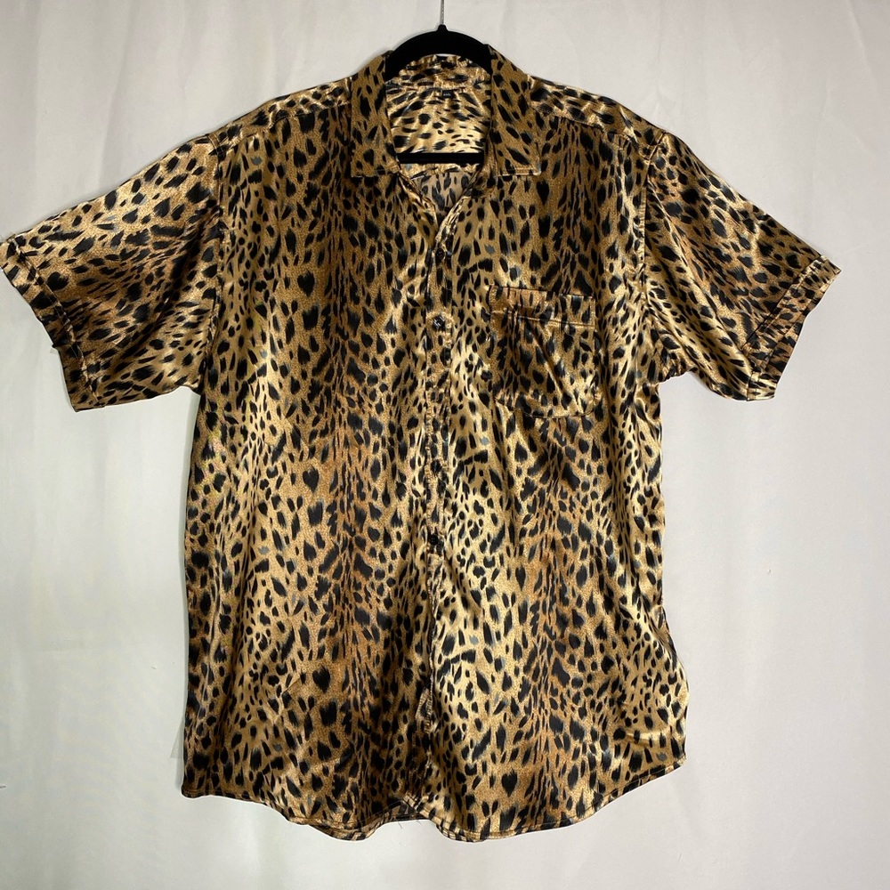 Leopard Print Button Down